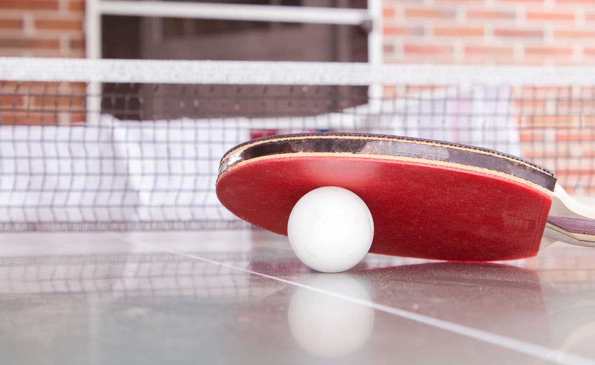 Entrenamiento de tenis de mesa